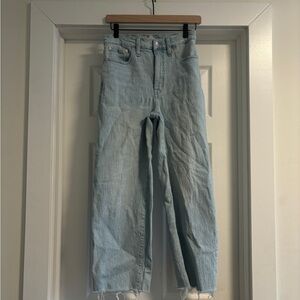 Madewell women’s the perfect vintage wide leg crop jean